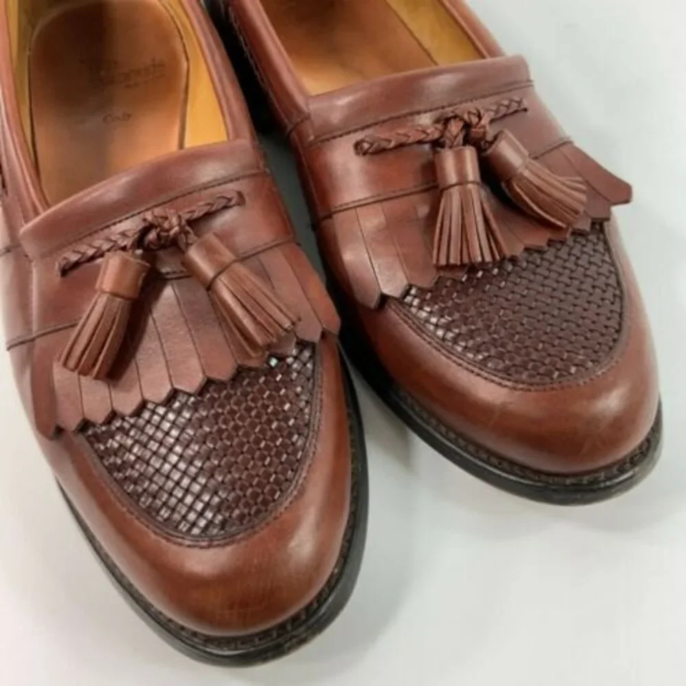 100% Calfskin Leather Allen Edmonds Cody Loafers Men 10.5C